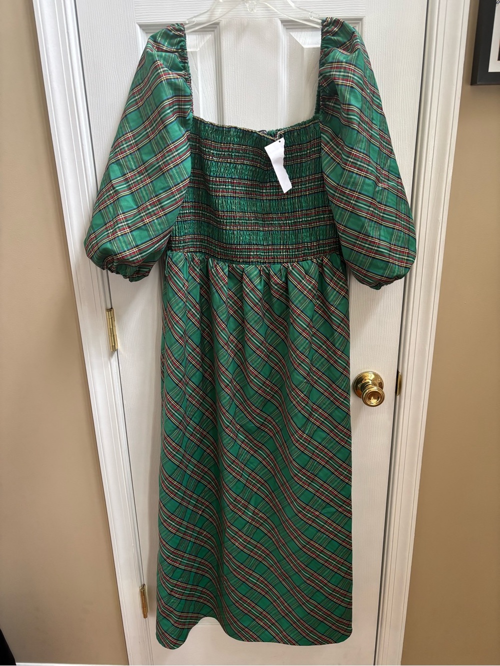 INC International Concepts Plaid Midi Dress, Size L, NWT * NO BELT* - Picture 2 of 5